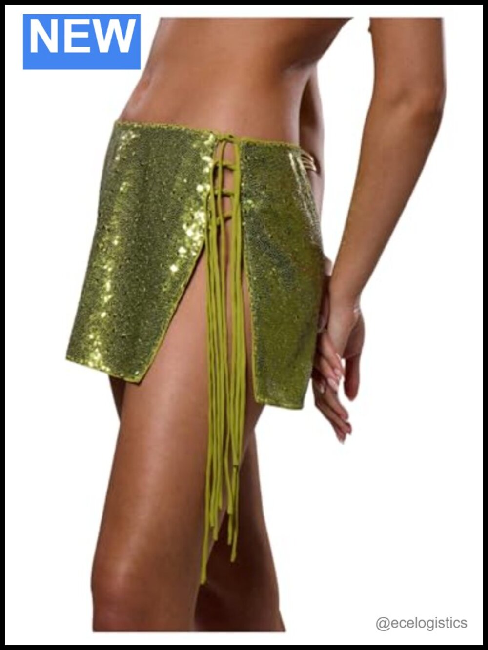 Women's Sequin Mini Pencil Skirt with Stretch Low Rise Party Disco Clubwear